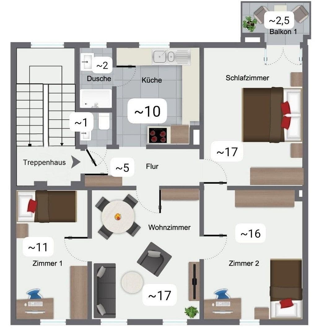 4 bedroom flat to rent, 82 m², Darmstadt, Hesse 4 bedroom flat to rent, 82 m², Darmstadt, Hesse