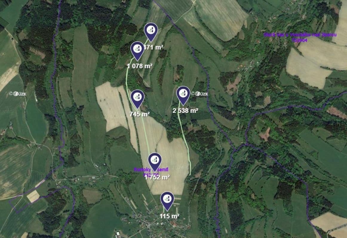 plot for sale, 1,358 m², Roztoky u Semil, Liberecký Region plot for sale, 1,358 m², Roztoky u Semil, Liberecký Region