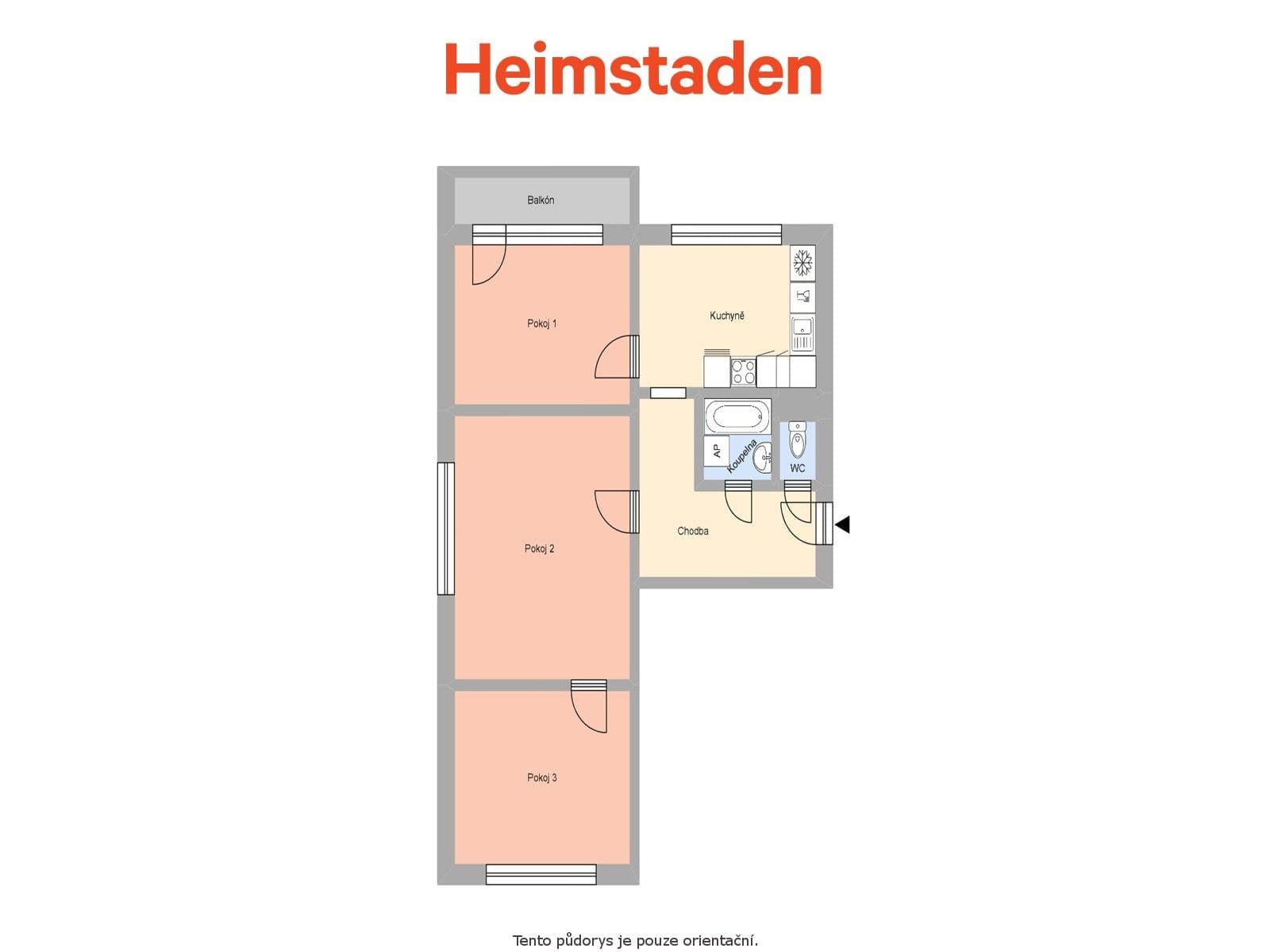 3 bedroom flat to rent, 70 m², Veverkova, Ostrava, Moravskoslezský Region 3 bedroom flat to rent, 70 m², Veverkova, Ostrava, Moravskoslezský Region