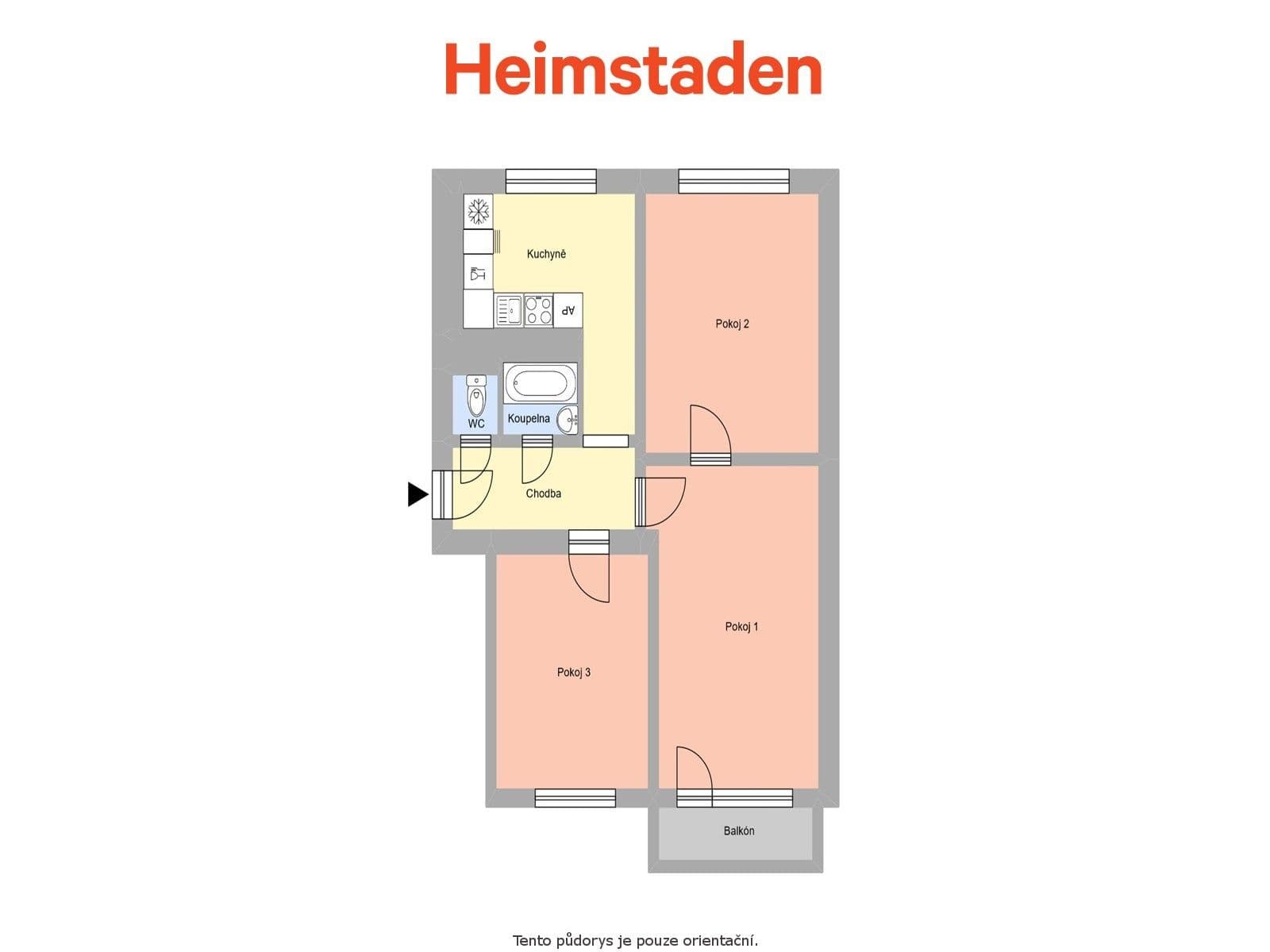 3 bedroom flat to rent, 66 m², Moskevská, Havířov, Moravskoslezský Region 3 bedroom flat to rent, 66 m², Moskevská, Havířov, Moravskoslezský Region