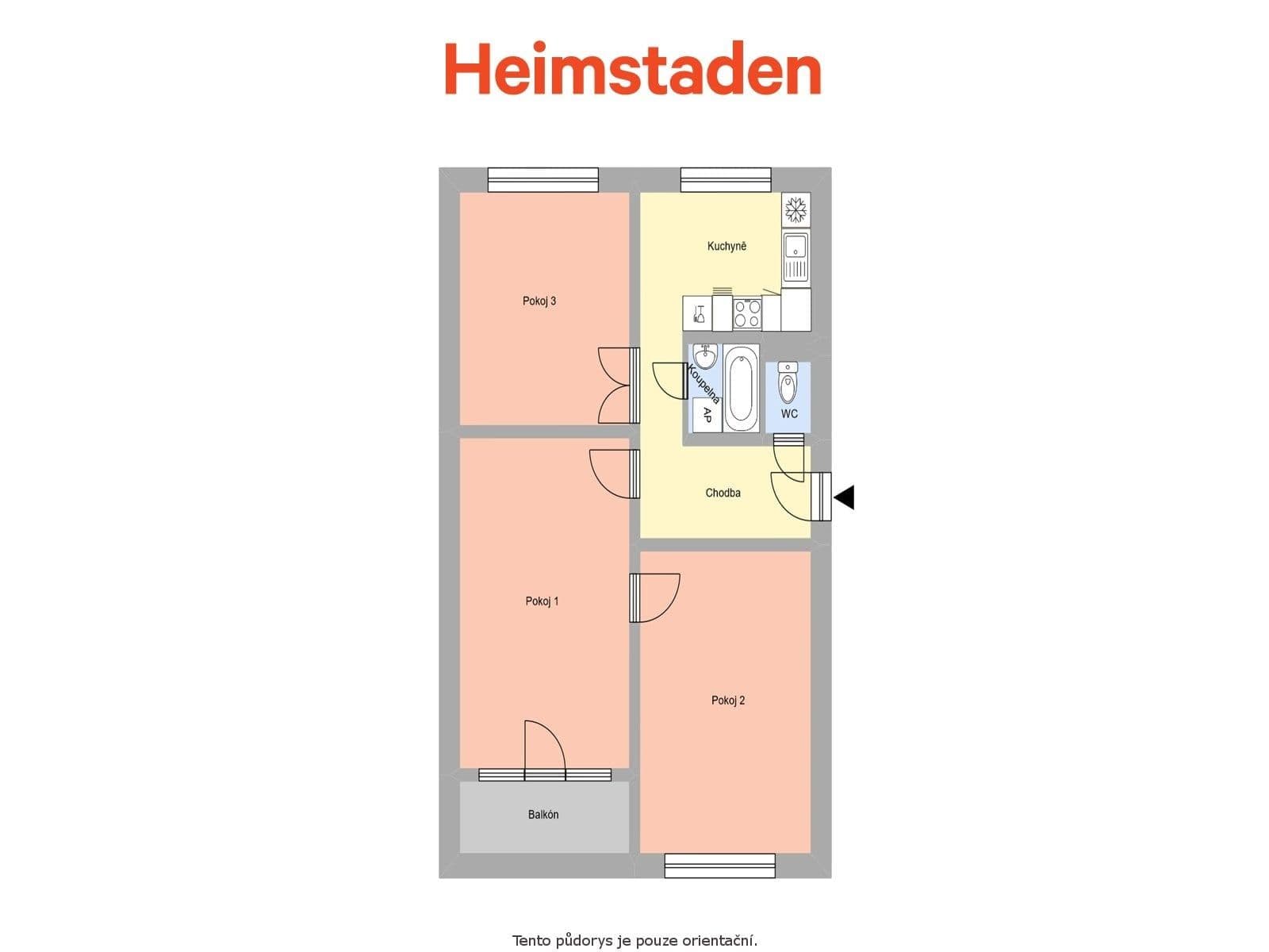 3 bedroom flat to rent, 69 m², Edisonova, Havířov, Moravskoslezský Region 3 bedroom flat to rent, 69 m², Edisonova, Havířov, Moravskoslezský Region