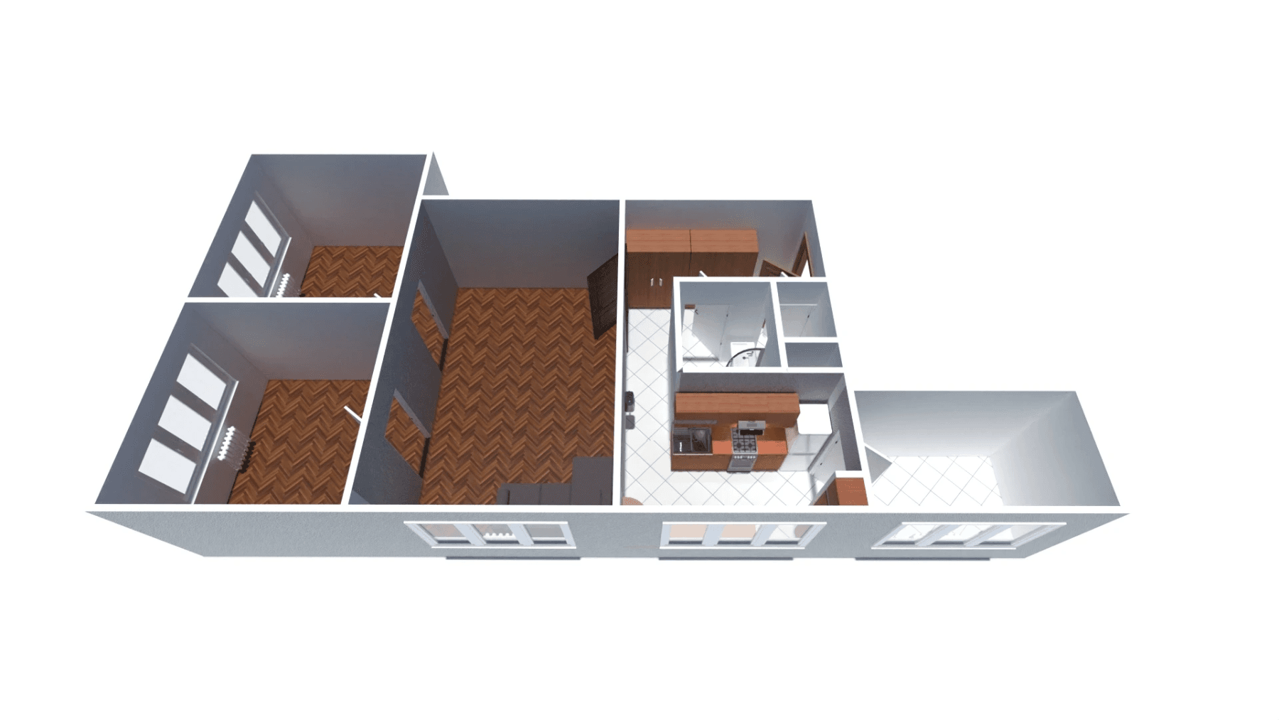 4 bedroom flat to rent, 69 m², Jasmínová, Ostrava, Moravskoslezský Region 4 bedroom flat to rent, 69 m², Jasmínová, Ostrava, Moravskoslezský Region