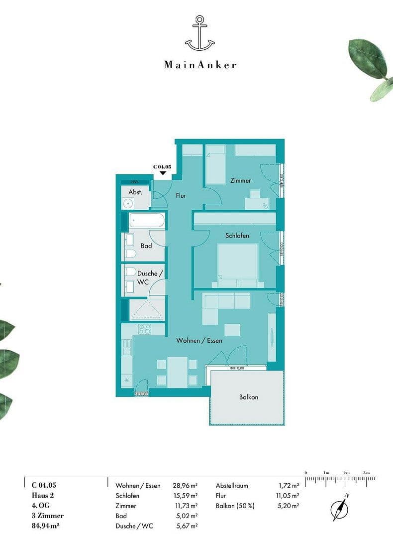 3 bedroom flat to rent, 85 m², Hattersheim am Main, Hesse 3 bedroom flat to rent, 85 m², Hattersheim am Main, Hesse