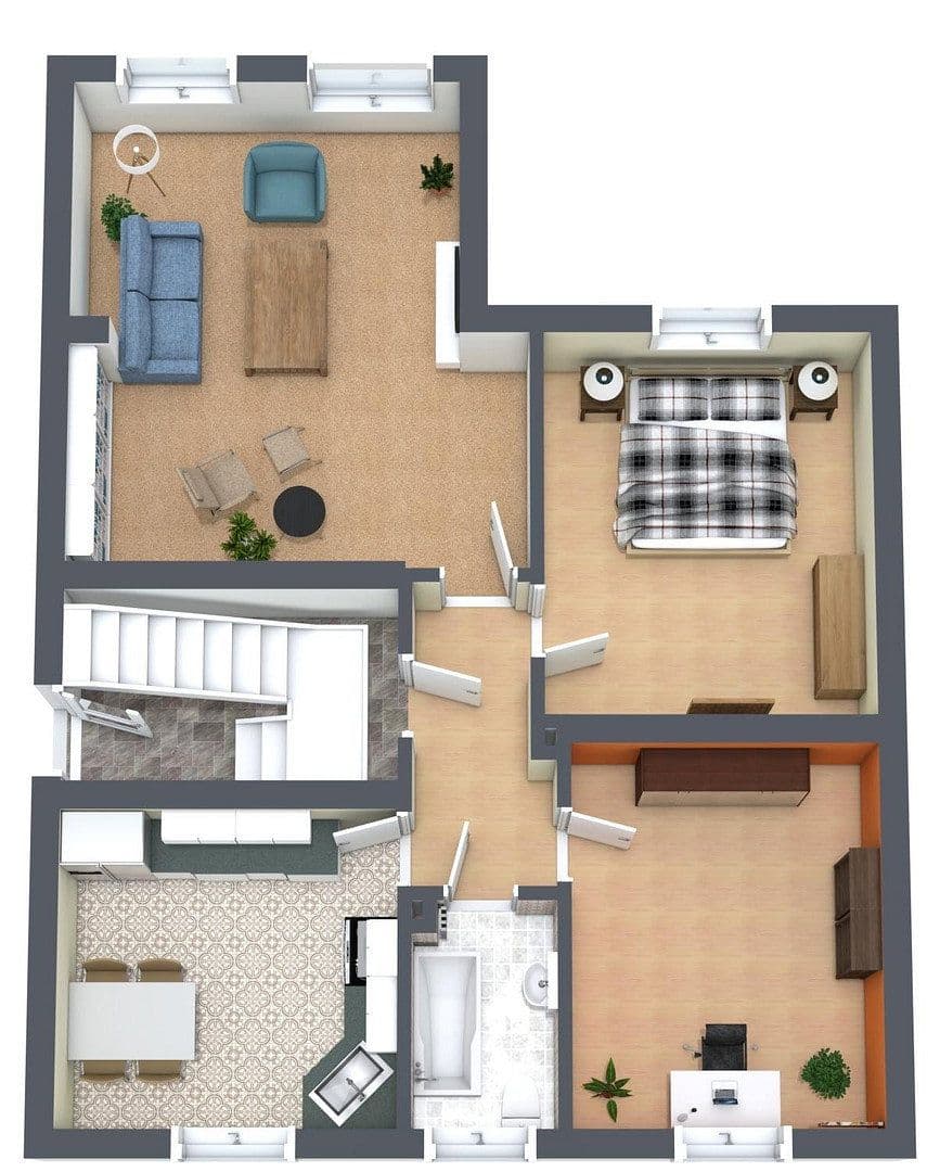 3 bedroom flat to rent, 73 m², Schweinfurt, Bavaria 3 bedroom flat to rent, 73 m², Schweinfurt, Bavaria