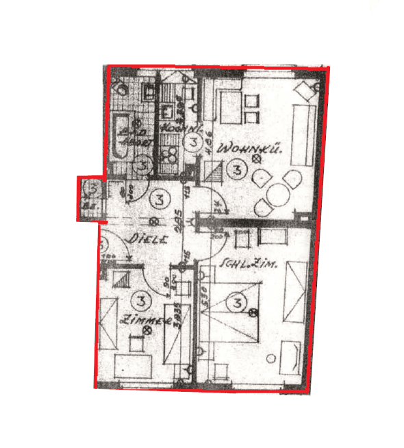 2 bedroom with open-plan kitchen flat to rent, 70 m², Oberstraße 149, Bochum, North Rhine-Westphalia 2 bedroom with open-plan kitchen flat to rent, 70 m², Oberstraße 149, Bochum, North Rhine-Westphalia