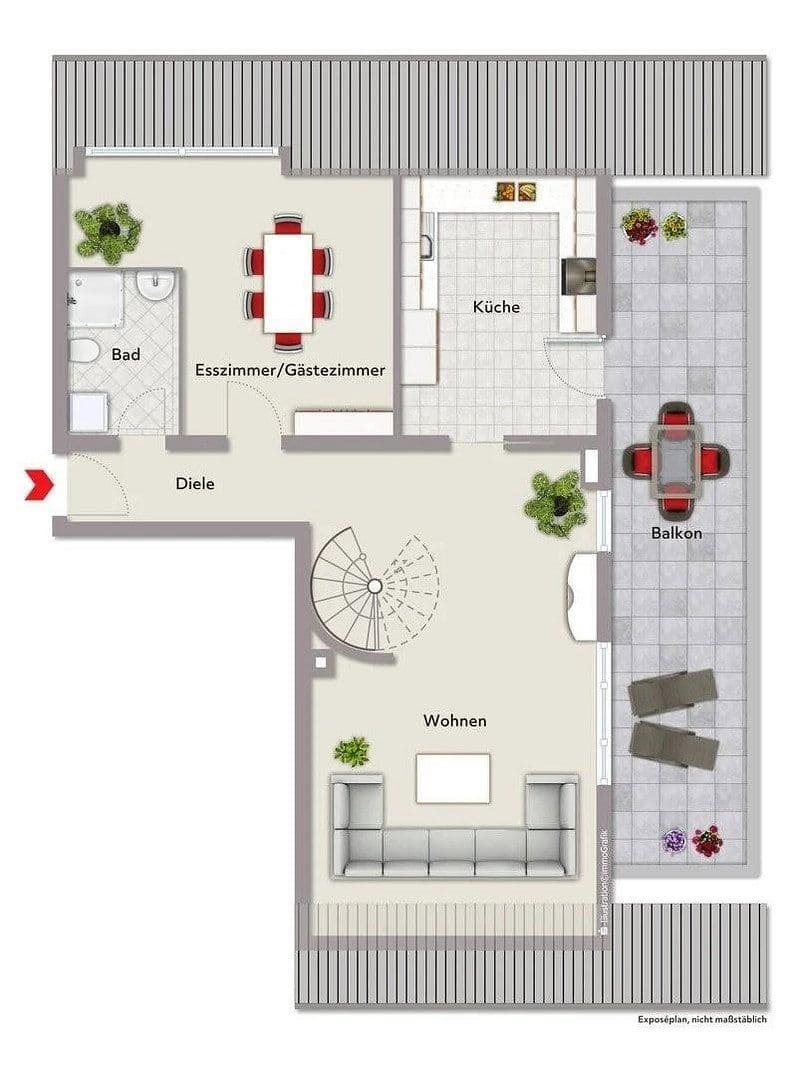 2 bedroom with open-plan kitchen flat to rent, 115 m², Bachstraße 37, Rheinstetten, Baden-Württemberg 2 bedroom with open-plan kitchen flat to rent, 115 m², Bachstraße 37, Rheinstetten, Baden-Württemberg