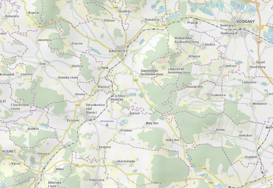 plot for sale, 1,017 m², Strunkovice nad Blanicí, Jihočeský Region plot for sale, 1,017 m², Strunkovice nad Blanicí, Jihočeský Region