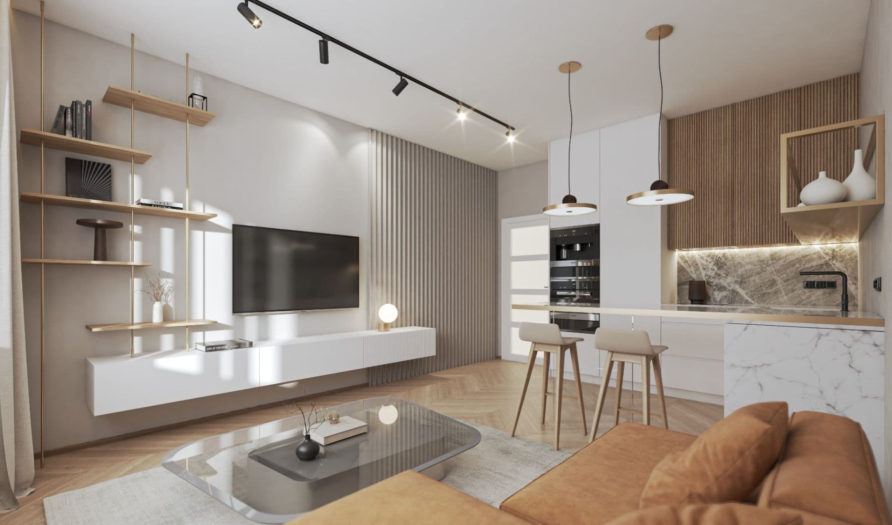 1 bedroom with open-plan kitchen flat for sale, 49 m², Záhřebská, Prague, Prague 1 bedroom with open-plan kitchen flat for sale, 49 m², Záhřebská, Prague, Prague