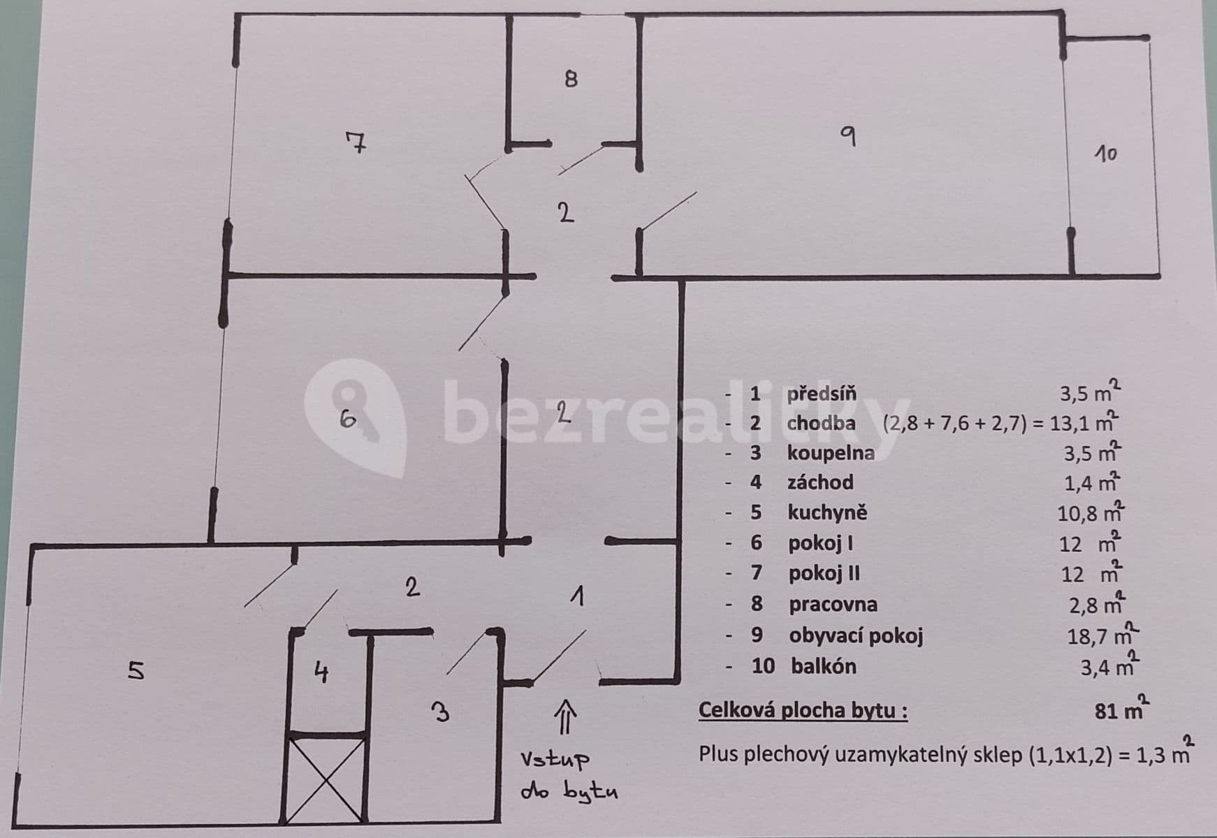 3 bedroom flat to rent, 80 m², Teyschlova, Brno, Jihomoravský Region 3 bedroom flat to rent, 80 m², Teyschlova, Brno, Jihomoravský Region