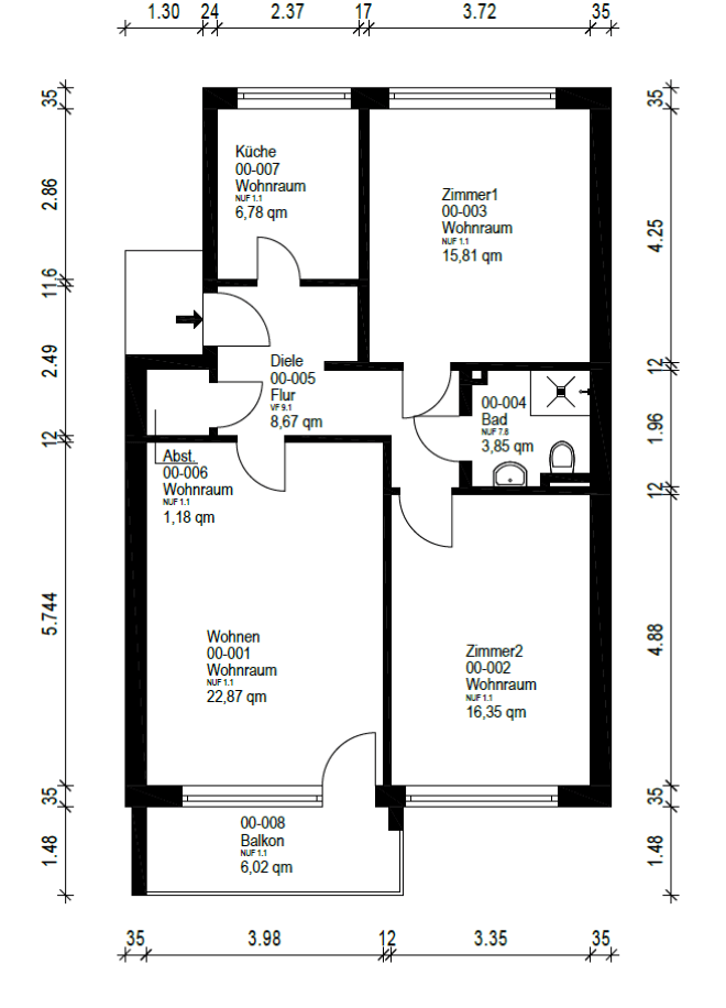 3 bedroom flat for sale, 80 m², Bremen, Bremen 3 bedroom flat for sale, 80 m², Bremen, Bremen
