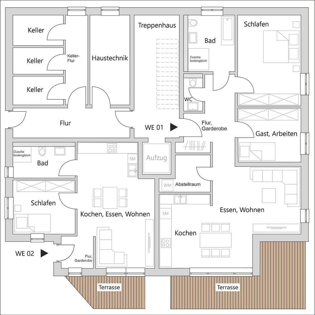 flat to rent, 98 m², Neunkirchen-Seelscheid, North Rhine-Westphalia flat to rent, 98 m², Neunkirchen-Seelscheid, North Rhine-Westphalia