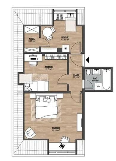1 bedroom with open-plan kitchen flat for sale, 57 m², Darmstadt, Hesse 1 bedroom with open-plan kitchen flat for sale, 57 m², Darmstadt, Hesse