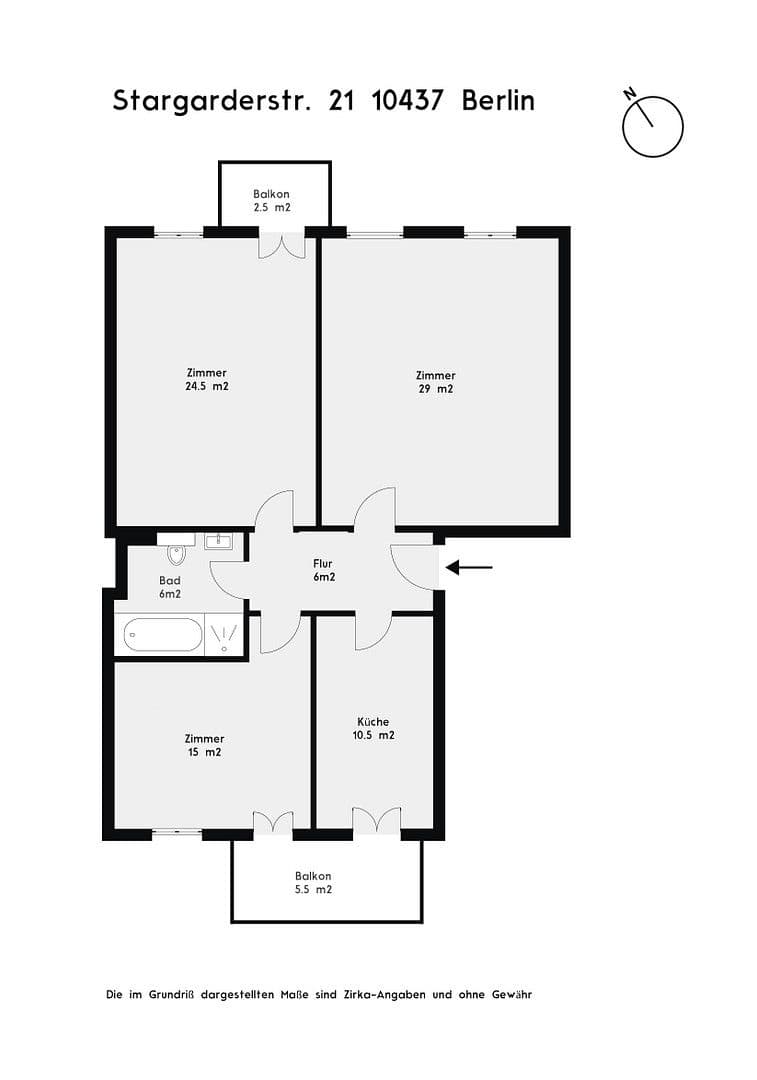 3 bedroom flat for sale, 95 m², Stargarderstr. 21, Berlin, Berlin 3 bedroom flat for sale, 95 m², Stargarderstr. 21, Berlin, Berlin