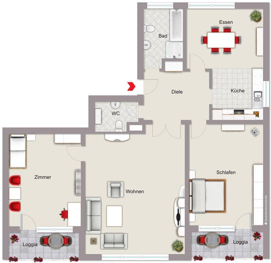 2 bedroom with open-plan kitchen flat to rent, 123 m², Elberferlderstr. 103, Hilden, North Rhine-Westphalia 2 bedroom with open-plan kitchen flat to rent, 123 m², Elberferlderstr. 103, Hilden, North Rhine-Westphalia