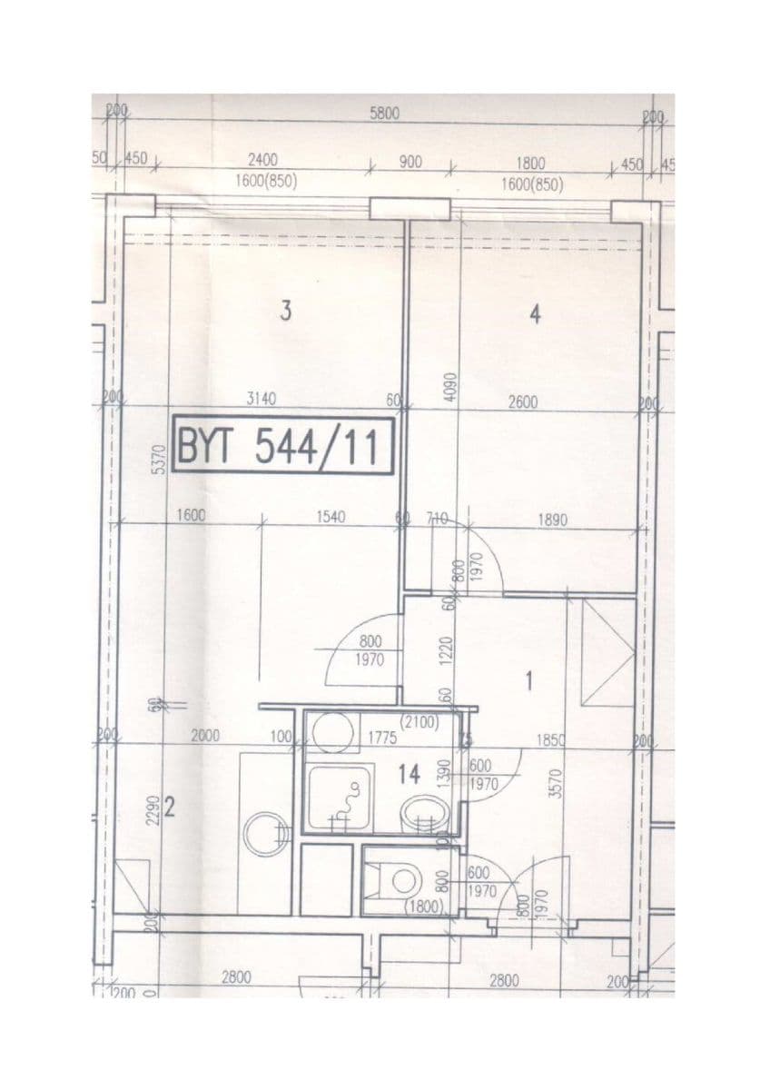1 bedroom with open-plan kitchen flat for sale, 43 m², K Rovinám, Prague, Prague 1 bedroom with open-plan kitchen flat for sale, 43 m², K Rovinám, Prague, Prague