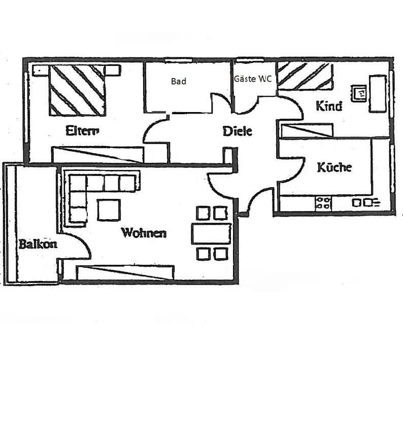 3 bedroom flat for sale, 88 m², Laupendahler Landstraße 49, Essen, North Rhine-Westphalia 3 bedroom flat for sale, 88 m², Laupendahler Landstraße 49, Essen, North Rhine-Westphalia