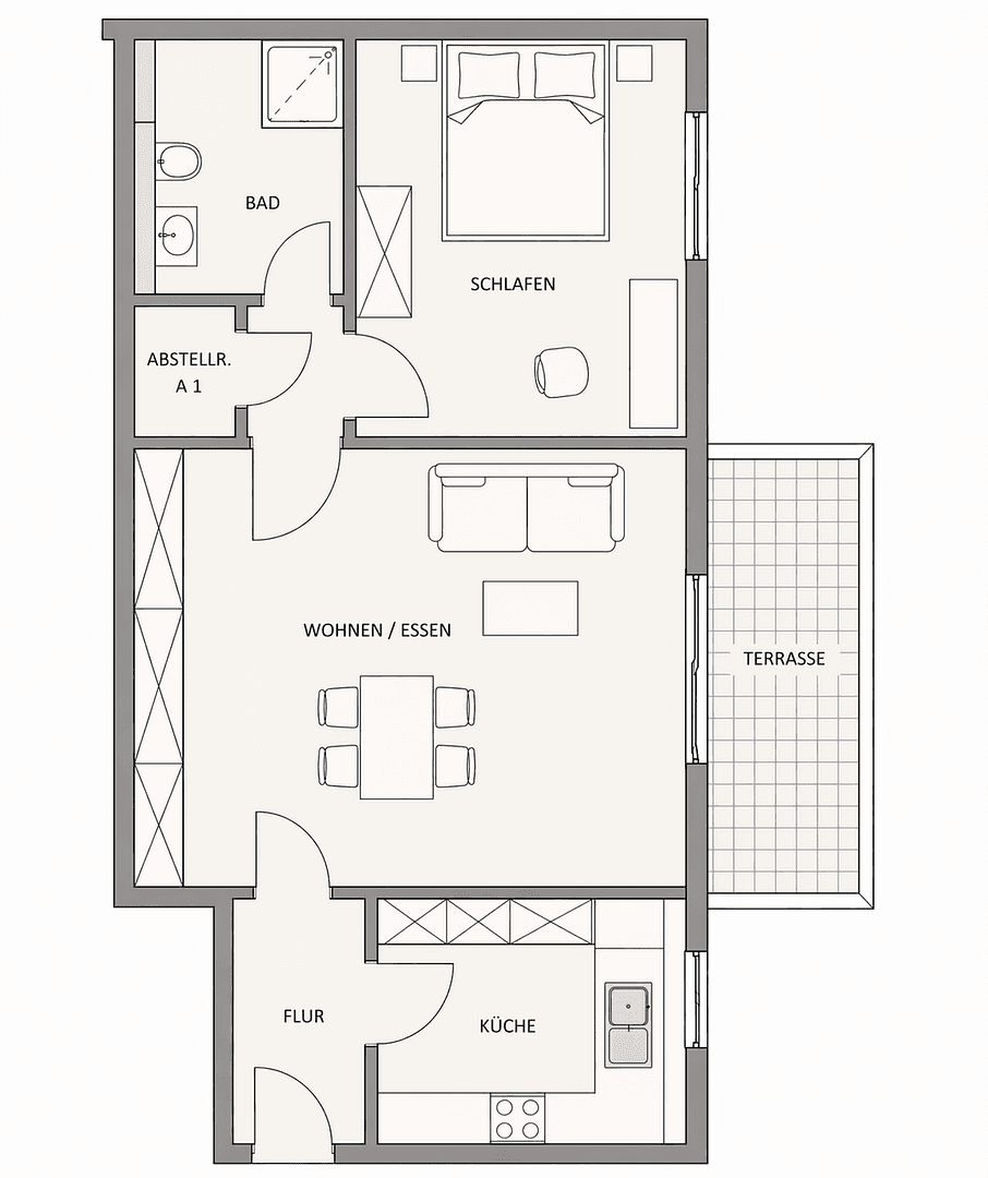 2 bedroom flat to rent, 47 m², Bargteheide, Schleswig-Holstein 2 bedroom flat to rent, 47 m², Bargteheide, Schleswig-Holstein