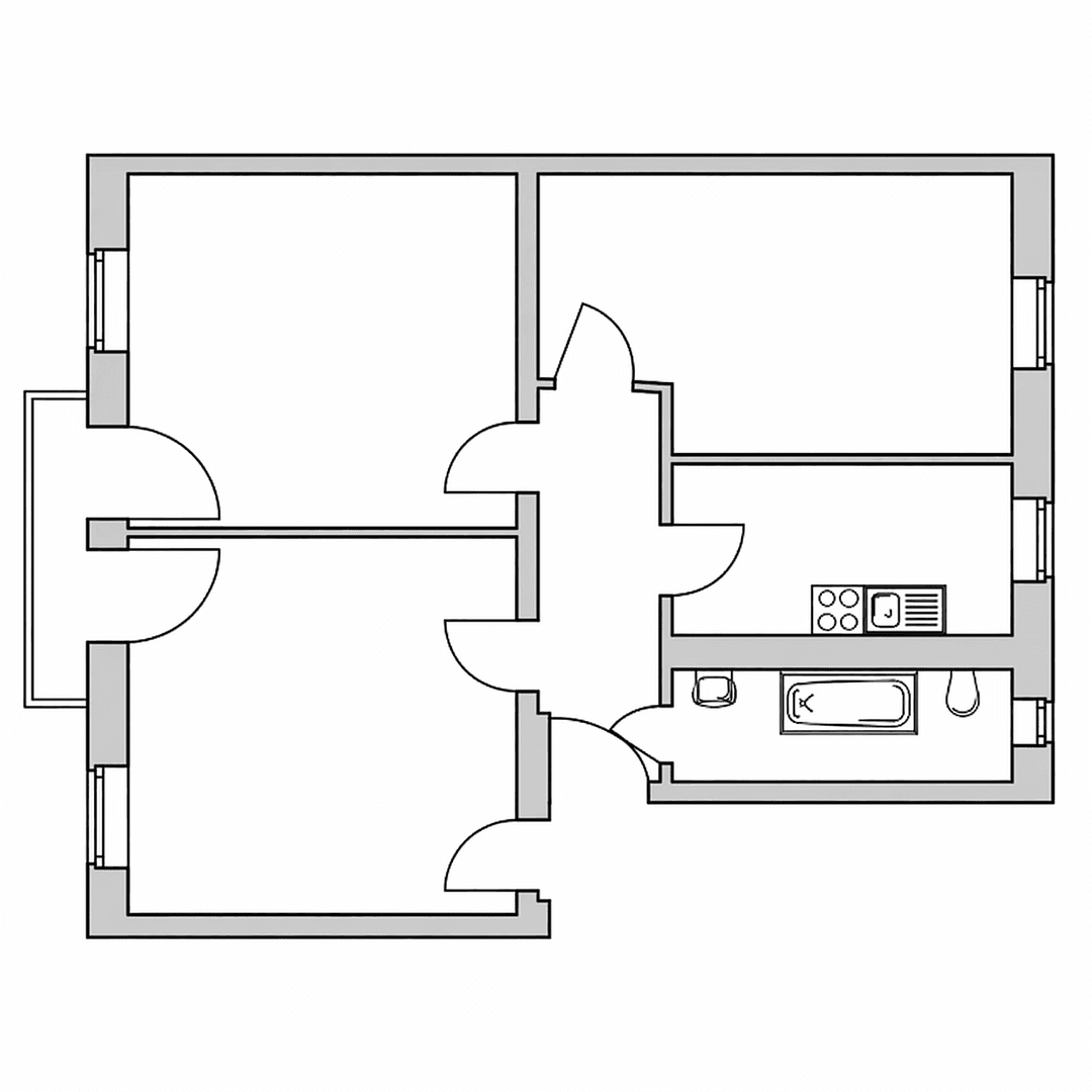3 bedroom flat for sale, 79 m², Marienstr., Berlin, Berlin 3 bedroom flat for sale, 79 m², Marienstr., Berlin, Berlin
