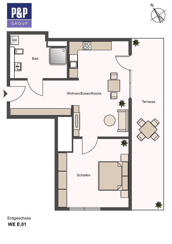 2 bedroom flat to rent, 63 m², Lange Straße 65, Fürth, Bavaria 2 bedroom flat to rent, 63 m², Lange Straße 65, Fürth, Bavaria