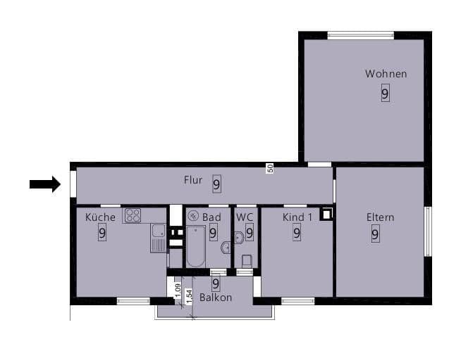 3 bedroom flat to rent, 81 m², Ringstraße 11, Walldürn, Baden-Württemberg 3 bedroom flat to rent, 81 m², Ringstraße 11, Walldürn, Baden-Württemberg