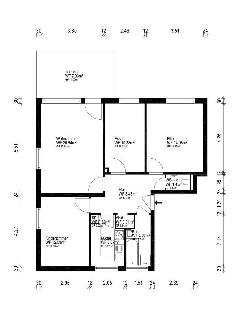 4 bedroom flat for sale, 84 m², Hamburg, Hamburg 4 bedroom flat for sale, 84 m², Hamburg, Hamburg