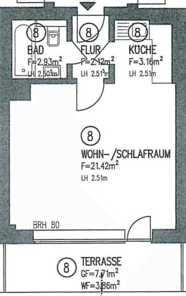 1 bedroom flat to rent, 34 m², Düsseldorf, North Rhine-Westphalia 1 bedroom flat to rent, 34 m², Düsseldorf, North Rhine-Westphalia