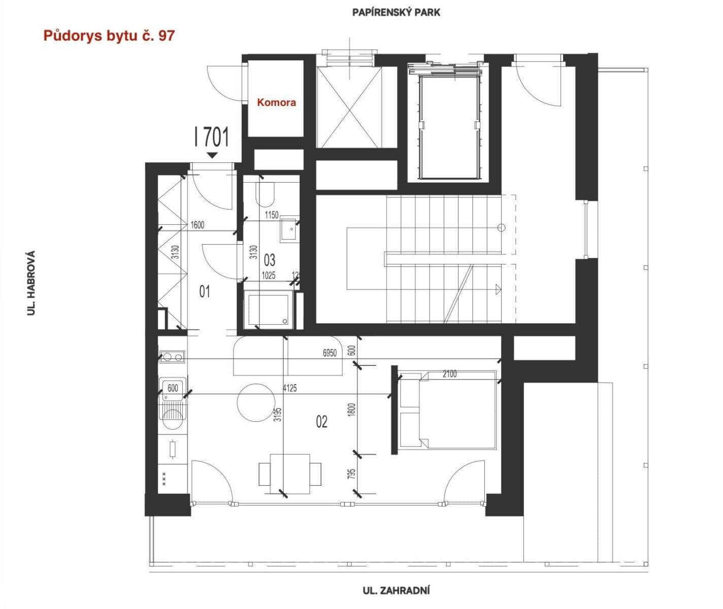 Studio flat to rent, 35 m², Zahradní, Plzeň, Plzeňský Region Studio flat to rent, 35 m², Zahradní, Plzeň, Plzeňský Region