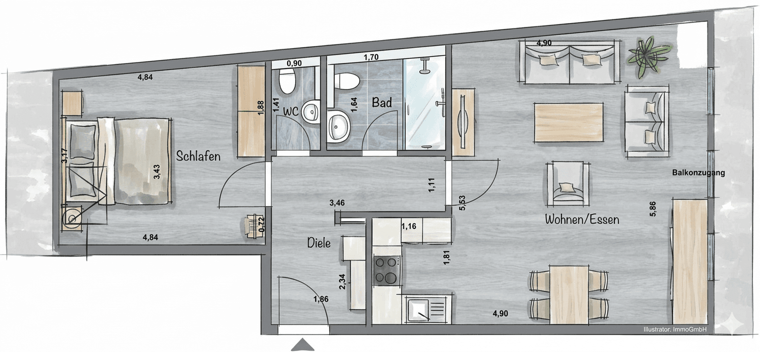 2 bedroom flat to rent, 63 m², Bahnhofstr. 6, Bad Honnef, North Rhine-Westphalia 2 bedroom flat to rent, 63 m², Bahnhofstr. 6, Bad Honnef, North Rhine-Westphalia