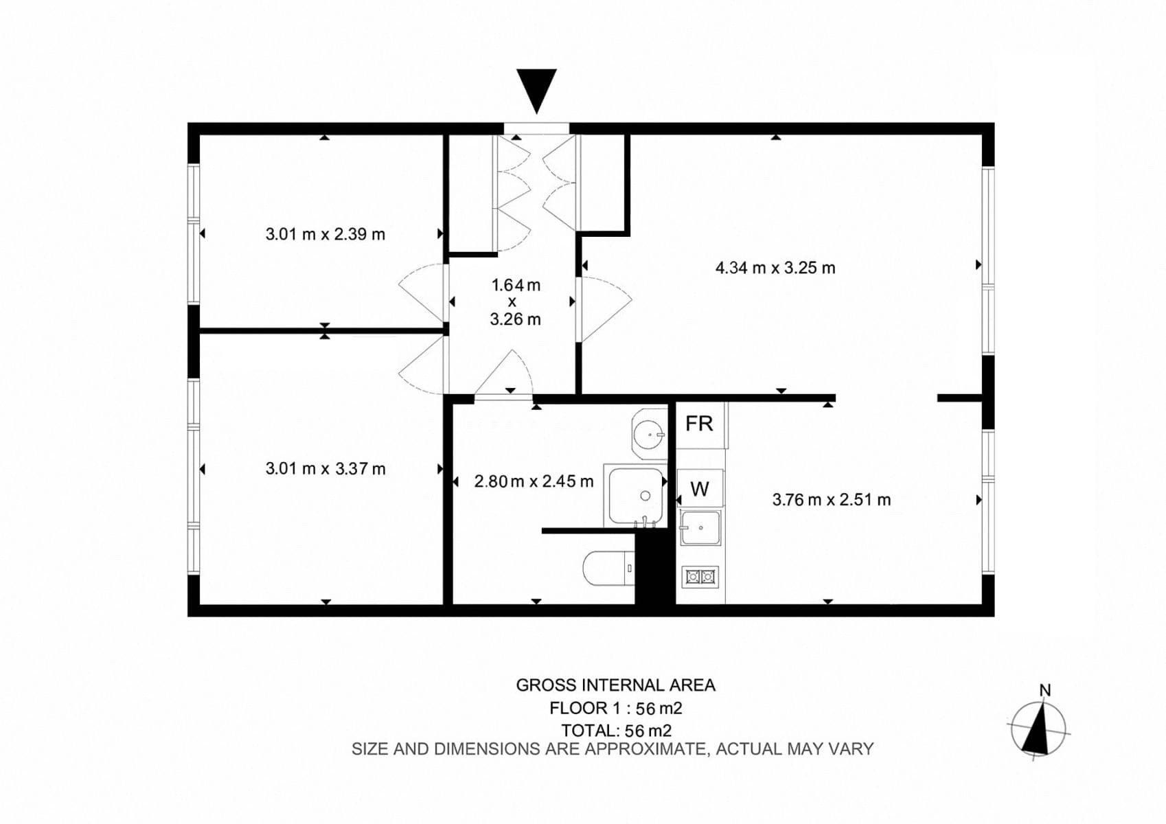 3 bedroom flat to rent, 56 m², Pujmanové, Prague, Prague 3 bedroom flat to rent, 56 m², Pujmanové, Prague, Prague