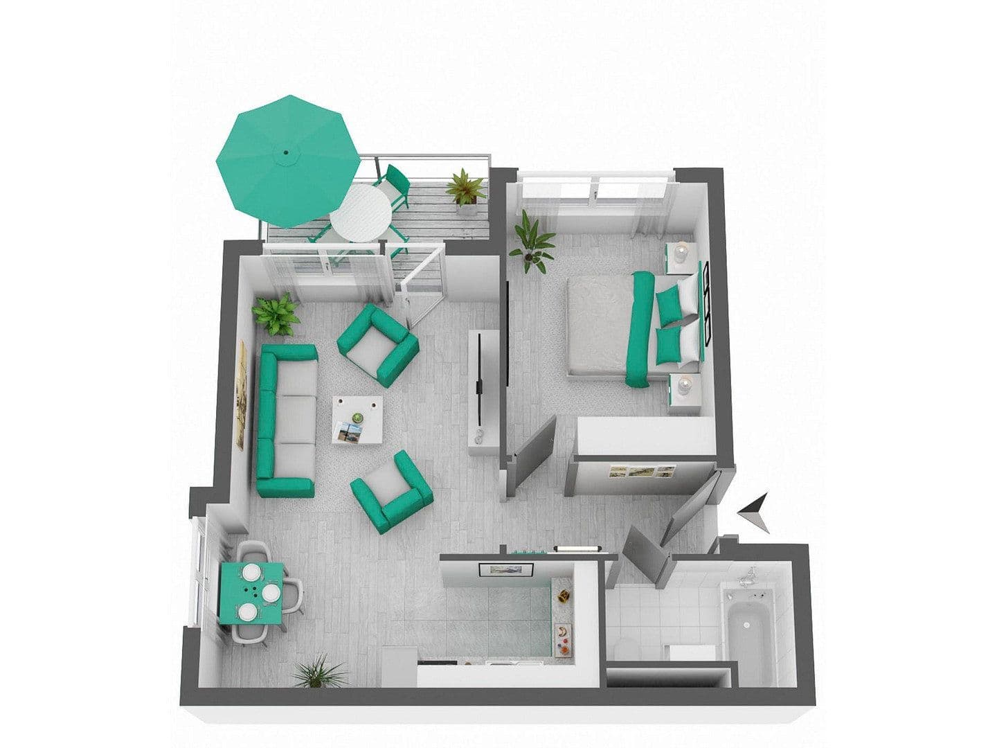 1 bedroom with open-plan kitchen flat to rent, 47 m², Schwieberdingen, Baden-Württemberg 1 bedroom with open-plan kitchen flat to rent, 47 m², Schwieberdingen, Baden-Württemberg