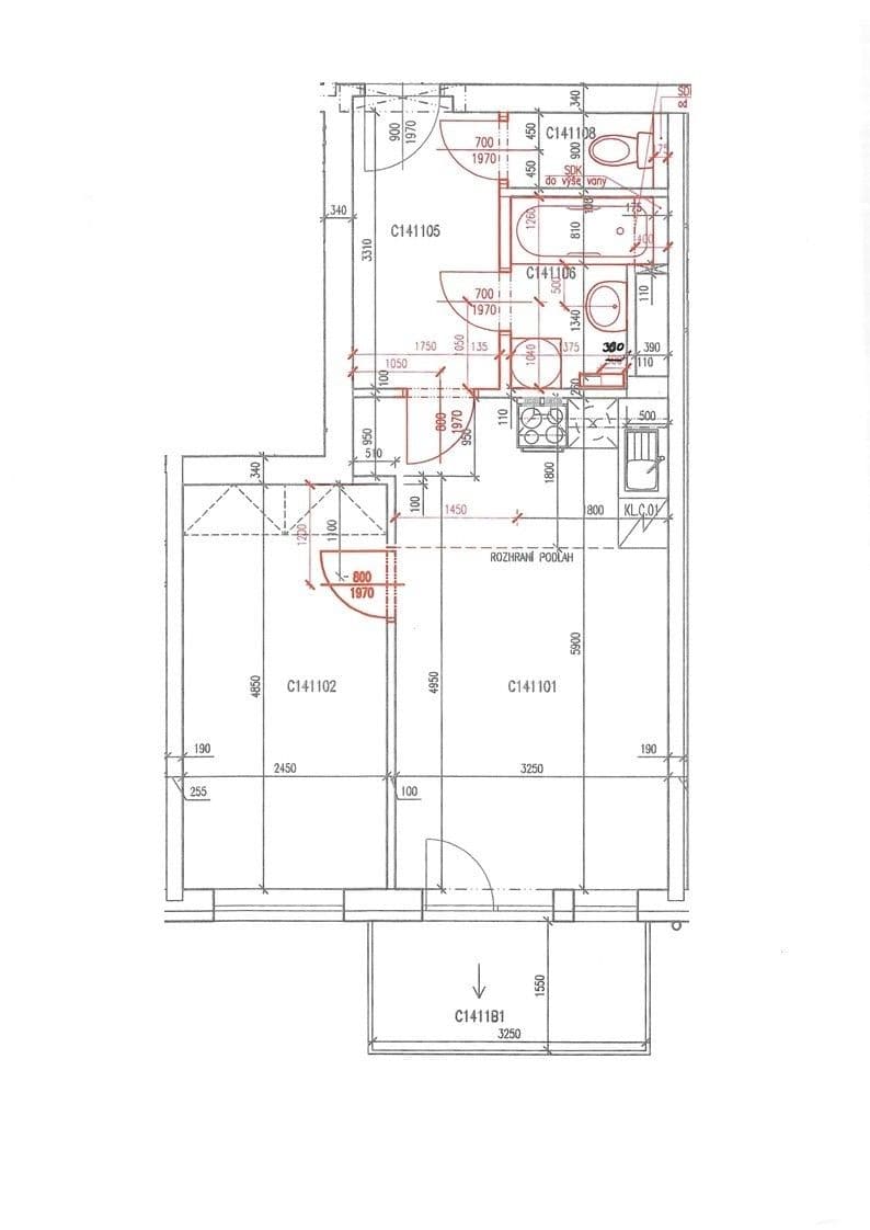 1 bedroom with open-plan kitchen flat for sale, 51 m², Bechlínská, Prague, Prague 1 bedroom with open-plan kitchen flat for sale, 51 m², Bechlínská, Prague, Prague