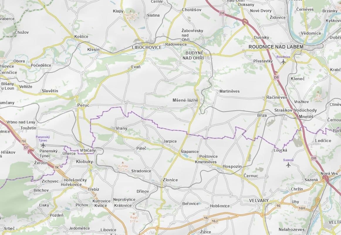 plot for sale, 3,001 m², Mšené-lázně, Ústecký Region plot for sale, 3,001 m², Mšené-lázně, Ústecký Region