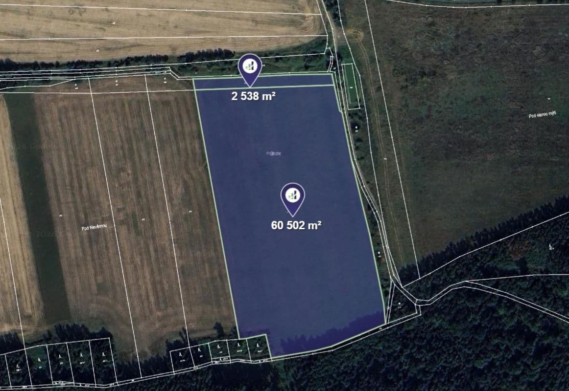 plot for sale, 292,547 m², Horšice, Plzeňský Region plot for sale, 292,547 m², Horšice, Plzeňský Region