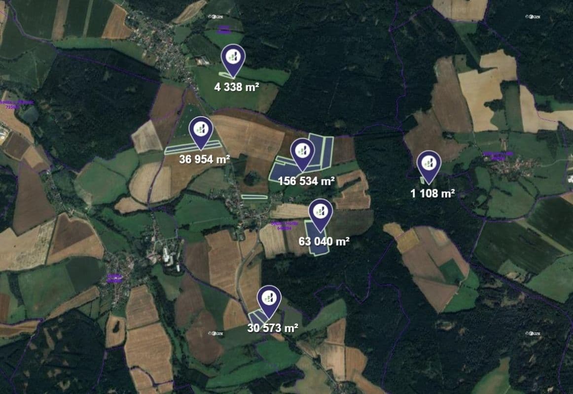 plot for sale, 292,547 m², Horšice, Plzeňský Region plot for sale, 292,547 m², Horšice, Plzeňský Region