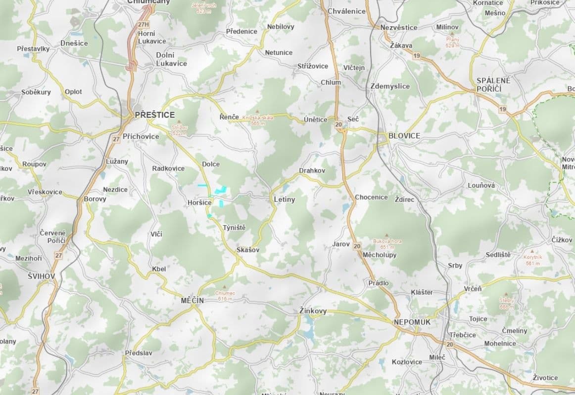 plot for sale, 286,134 m², Horšice, Plzeňský Region plot for sale, 286,134 m², Horšice, Plzeňský Region