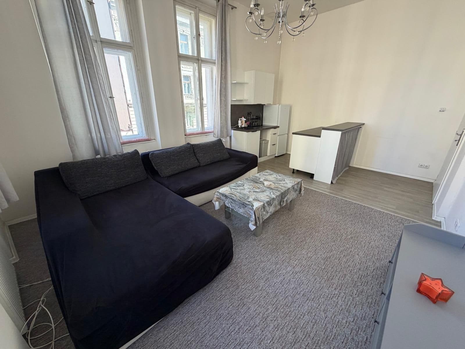 1 bedroom with open-plan kitchen flat to rent, 49 m², Sokolská, Prague, Prague 1 bedroom with open-plan kitchen flat to rent, 49 m², Sokolská, Prague, Prague