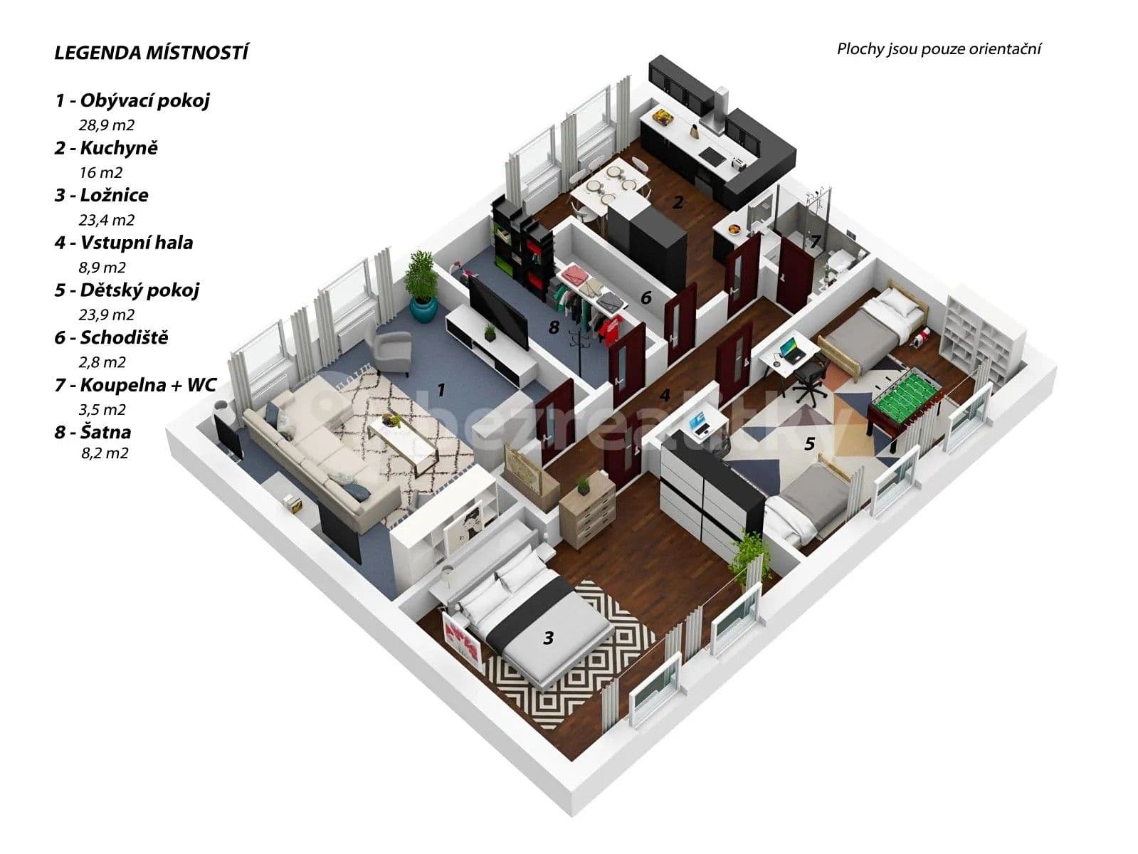 4 bedroom flat to rent, 116 m², Miličín, Středočeský Region 4 bedroom flat to rent, 116 m², Miličín, Středočeský Region