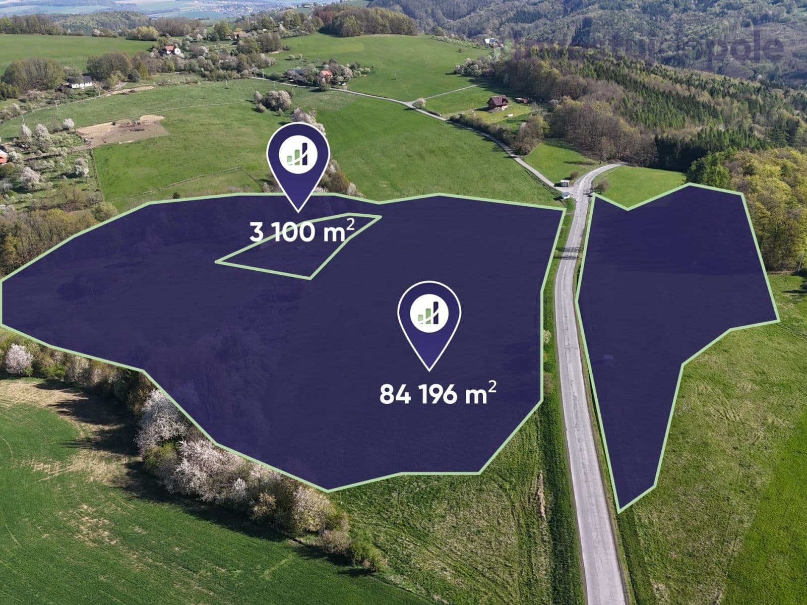 plot for sale, 74,531 m², Provodov, Zlínský Region plot for sale, 74,531 m², Provodov, Zlínský Region