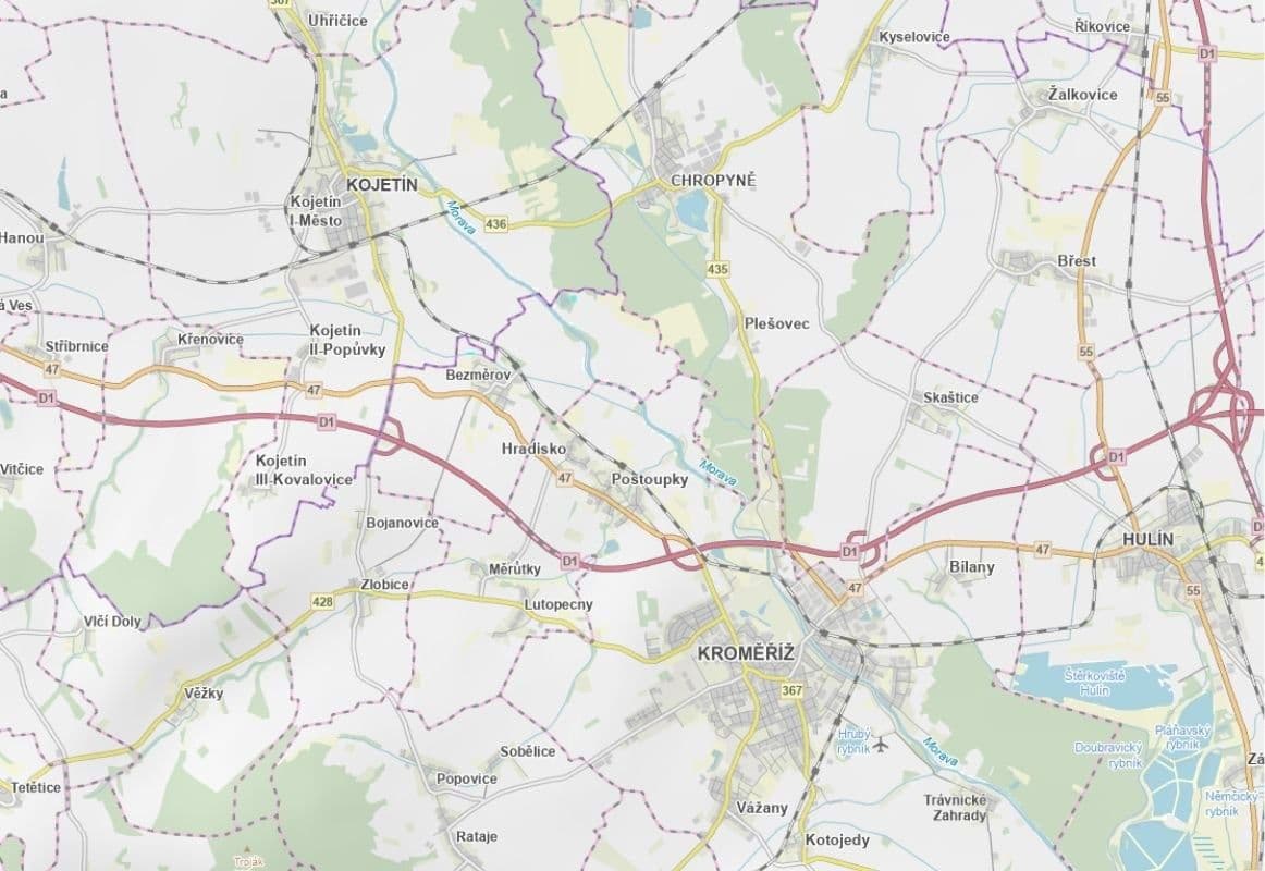 plot for sale, 4,393 m², Bezměrov, Zlínský Region plot for sale, 4,393 m², Bezměrov, Zlínský Region