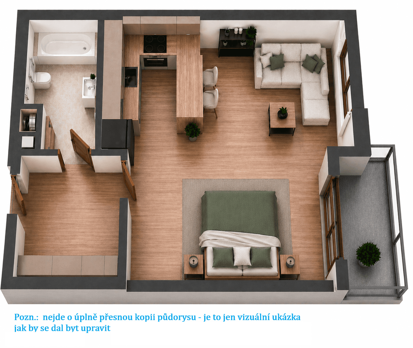 Studio flat for sale, 42 m², Kigginsova, Brno, Jihomoravský Region Studio flat for sale, 42 m², Kigginsova, Brno, Jihomoravský Region