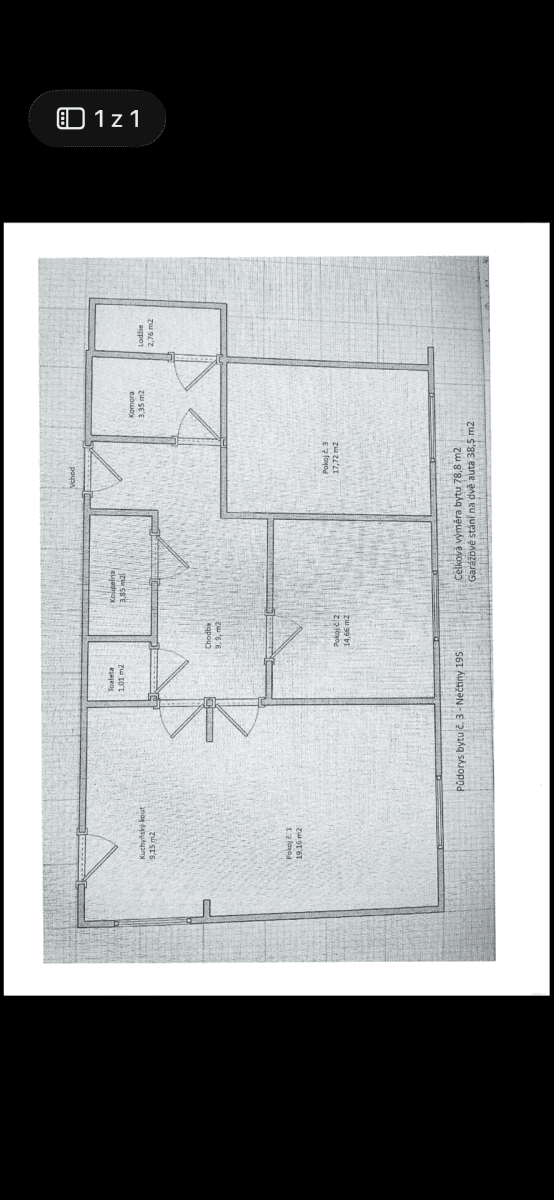 3 bedroom flat for sale, 79 m², Nečtiny, Plzeňský Region 3 bedroom flat for sale, 79 m², Nečtiny, Plzeňský Region