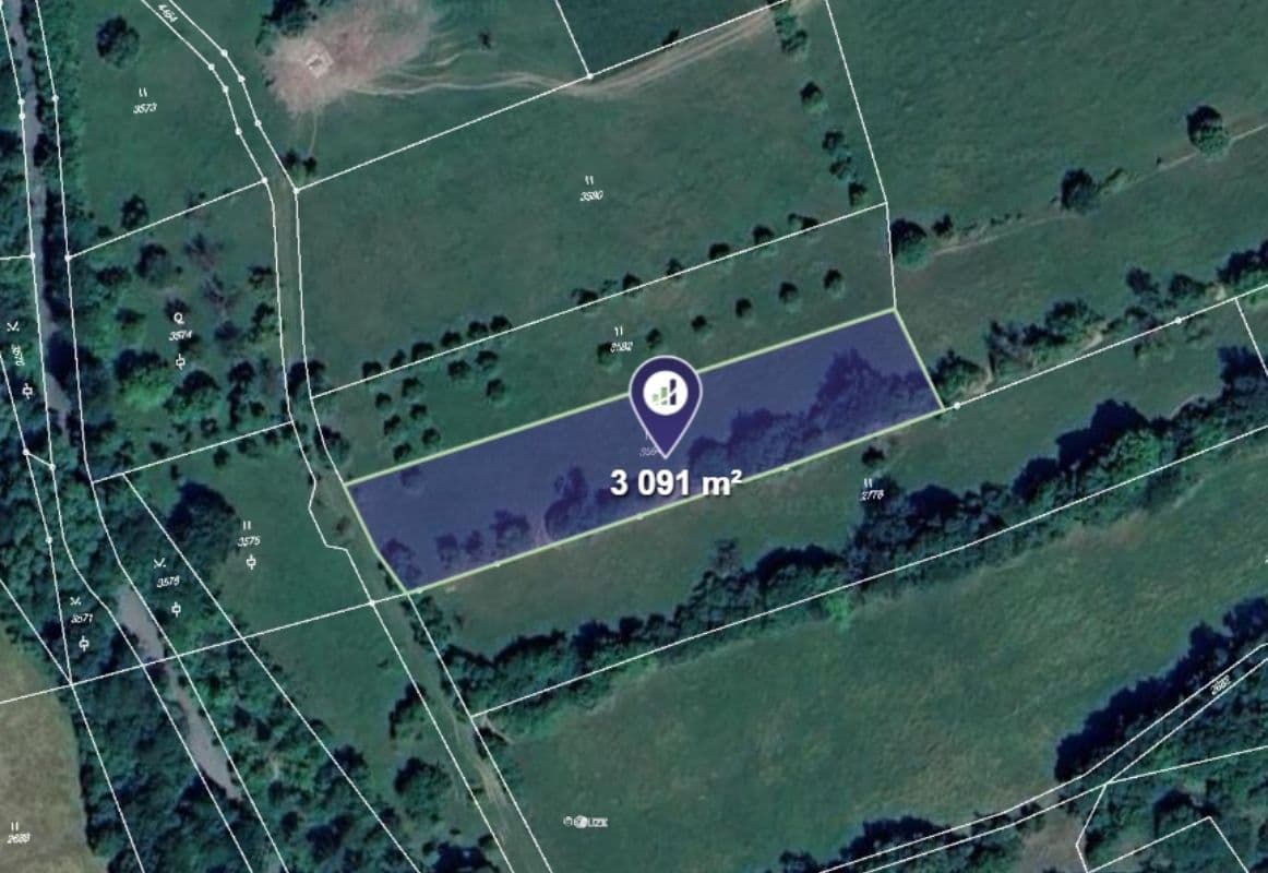 plot for sale, 3,091 m², Jasenná, Zlínský Region plot for sale, 3,091 m², Jasenná, Zlínský Region