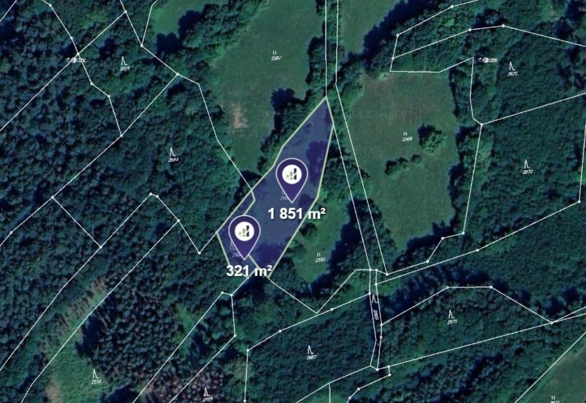 plot for sale, 2,172 m², Lutonina, Zlínský Region plot for sale, 2,172 m², Lutonina, Zlínský Region