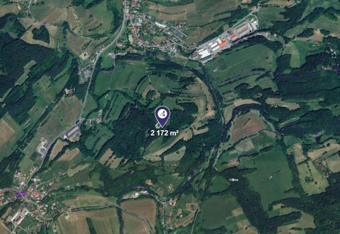 plot for sale, 2,172 m², Lutonina, Zlínský Region plot for sale, 2,172 m², Lutonina, Zlínský Region