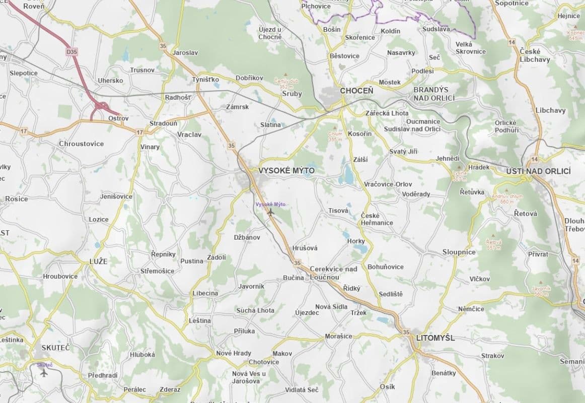 plot for sale, 11,820 m², Vraclav, Pardubický Region plot for sale, 11,820 m², Vraclav, Pardubický Region