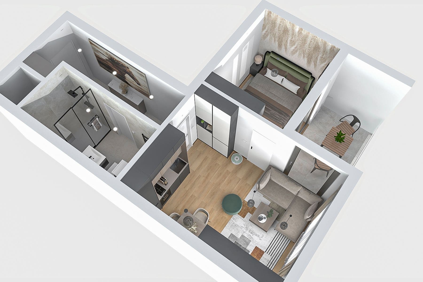 1 bedroom with open-plan kitchen flat for sale, 30 m², Pod Harfou, Prague, Prague 1 bedroom with open-plan kitchen flat for sale, 30 m², Pod Harfou, Prague, Prague