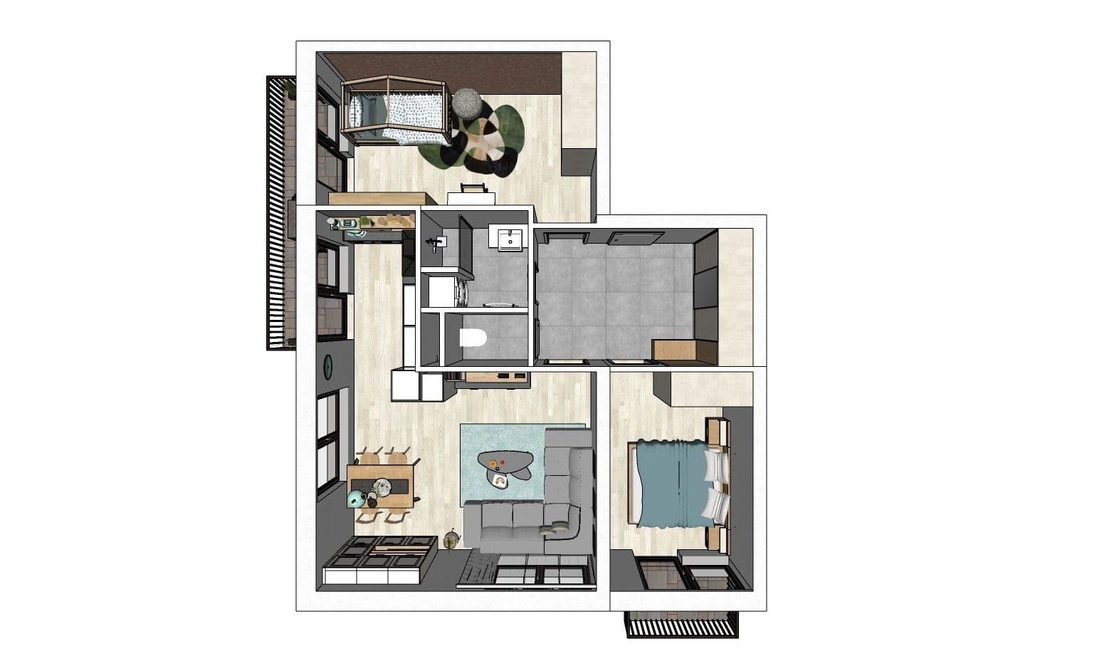 2 bedroom with open-plan kitchen flat for sale, 72 m², Otakara Kubína, Boskovice, Jihomoravský Region 2 bedroom with open-plan kitchen flat for sale, 72 m², Otakara Kubína, Boskovice, Jihomoravský Region