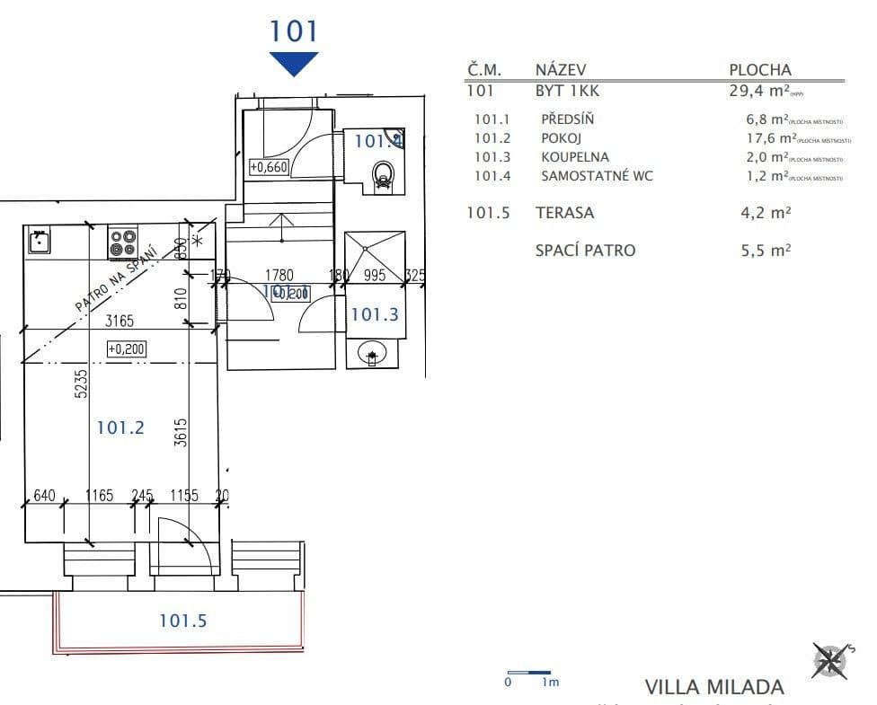 Studio flat for sale, 29 m², V Šáreckém údolí, Prague, Prague Studio flat for sale, 29 m², V Šáreckém údolí, Prague, Prague