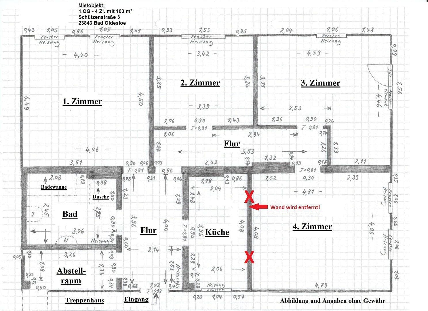 4 bedroom flat to rent, 103 m², Bad Oldesloe, Schleswig-Holstein 4 bedroom flat to rent, 103 m², Bad Oldesloe, Schleswig-Holstein