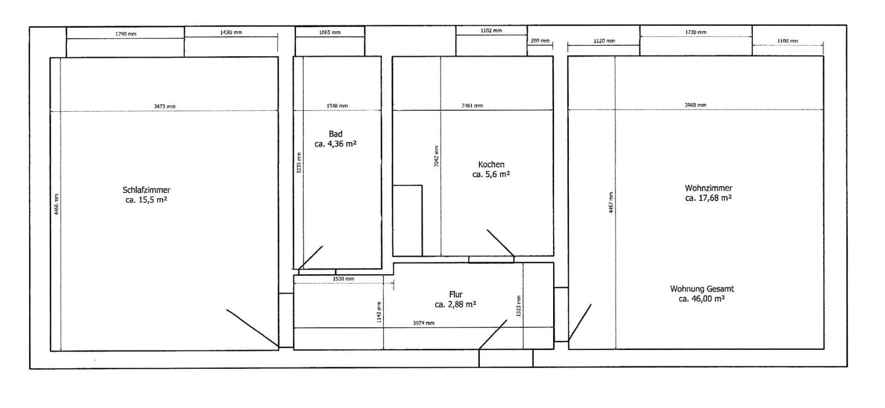 2 bedroom flat to rent, 46 m², Markkleeberg, Saxony 2 bedroom flat to rent, 46 m², Markkleeberg, Saxony